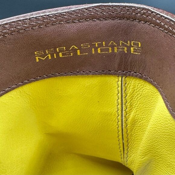 Sebastiano Migliore Mens Full Grain Italian Leather Boots - Picture 5 of 15